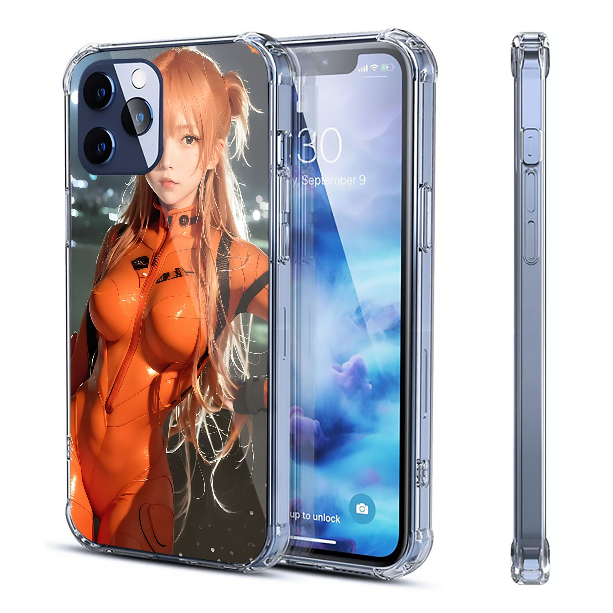 （画像用） EVA 新世紀エヴァンゲリオン 【iPhone 12シリーズ対応】透明スマホケース（クリアソフトケース）